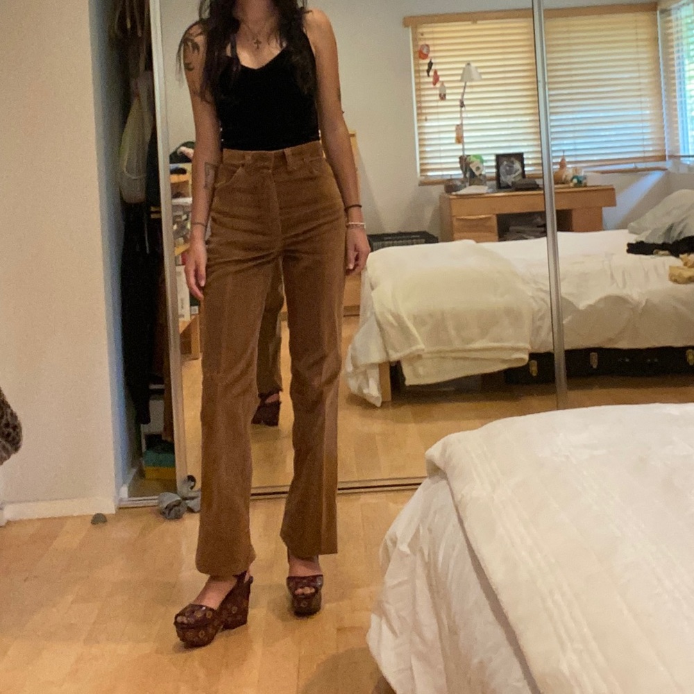 Vintage 1970’s Wrangler corduroy -ish flare pants